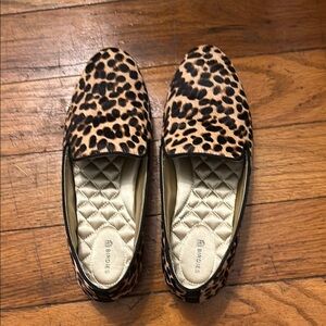 Birdies Brown and Black Leopard Print Flats